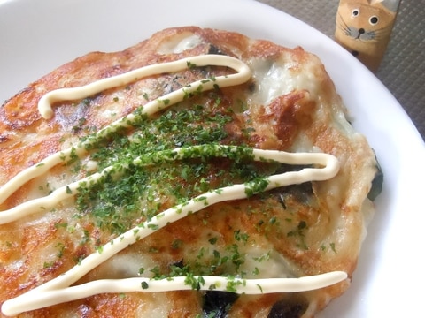 たっぷり大根のふんわりお好み焼き風